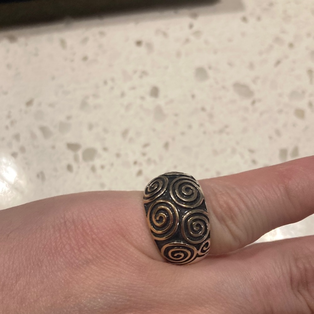 Silver plated ring